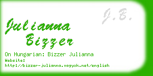 julianna bizzer business card